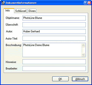 IPTC Data Dialog