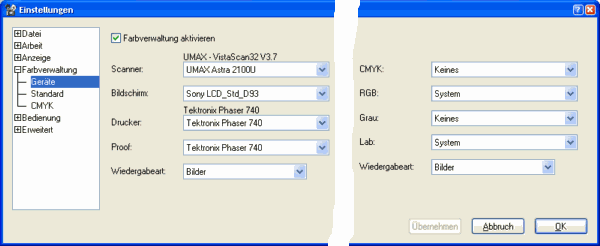 New Options Dialog