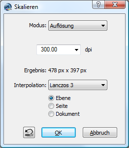 Scale Layer/Scale Document