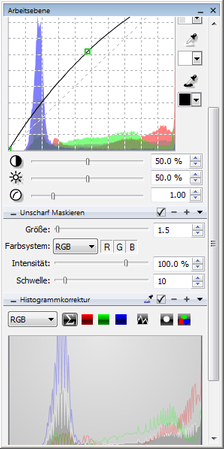 Adjustment Layer Palette