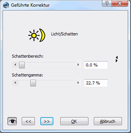 Correction Wizard Light/Shadow