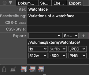 Export Settings